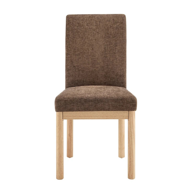 Chaises de salle à manger dossier bas/dossier haut (lot de 2)