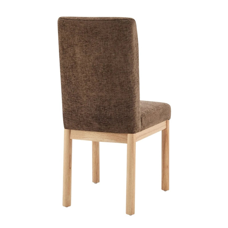 Chaises de salle à manger dossier bas/dossier haut (lot de 2)