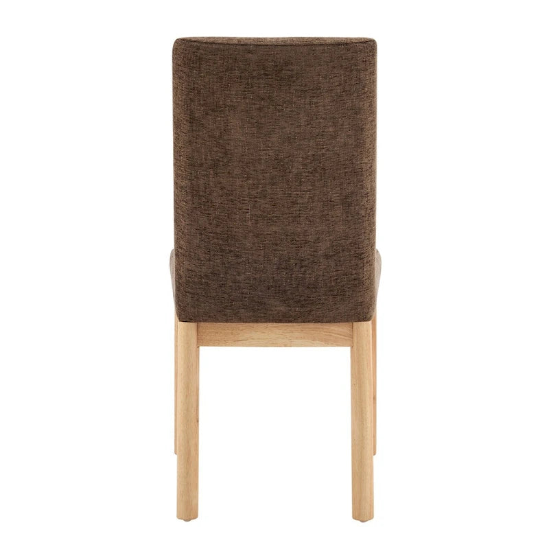 Chaises de salle à manger dossier bas/dossier haut (lot de 2)