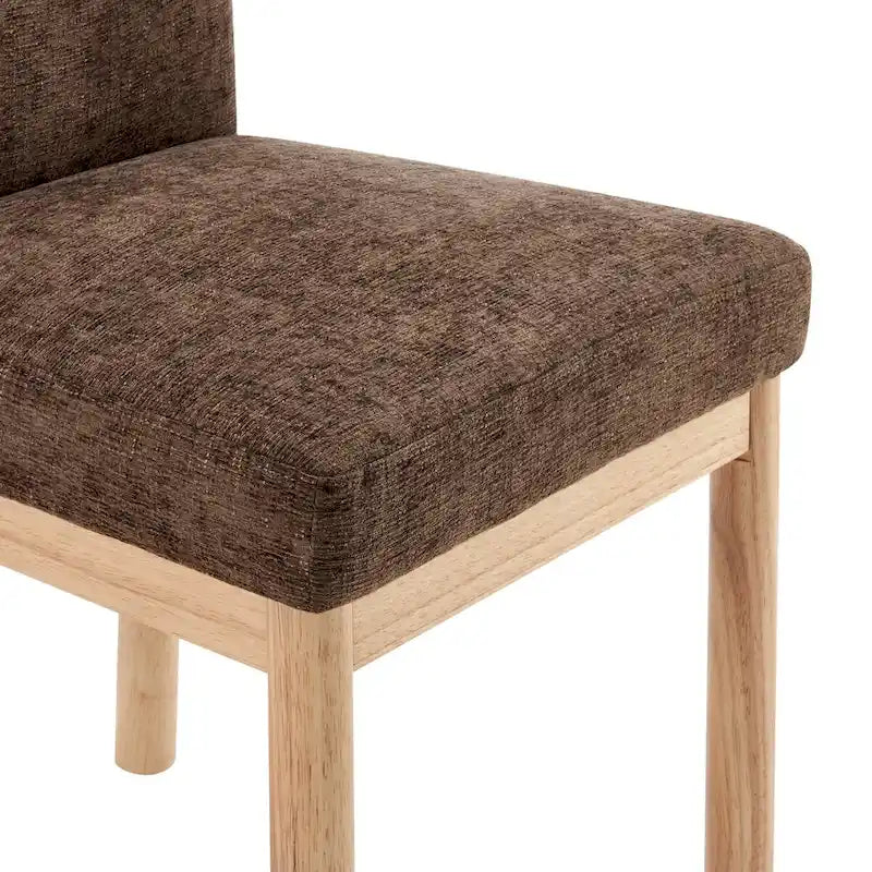 Chaises de salle à manger dossier bas/dossier haut (lot de 2)