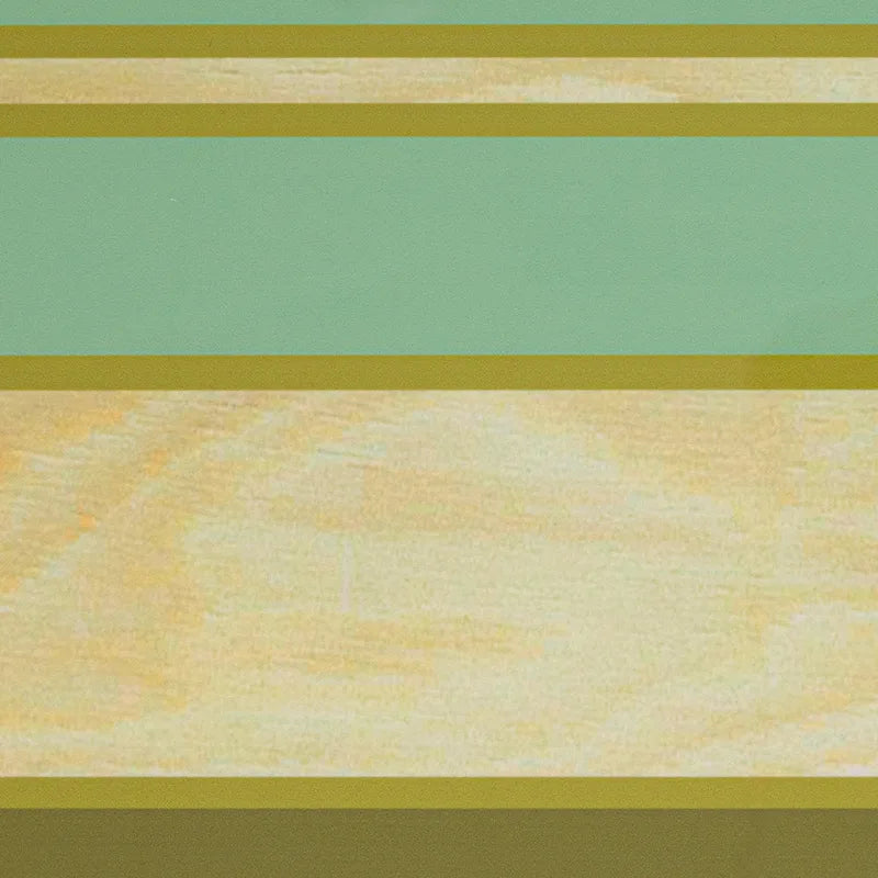 Table basse ovale planche de surf rayée, multicolore