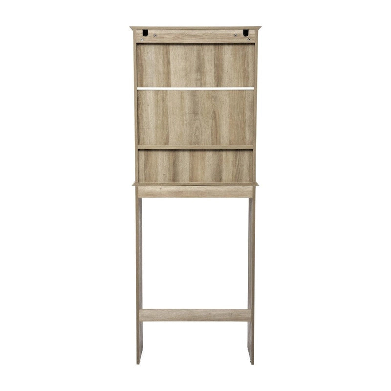 Meuble de rangement pour cabinet de toilette de ferme marron avec 2 étagères