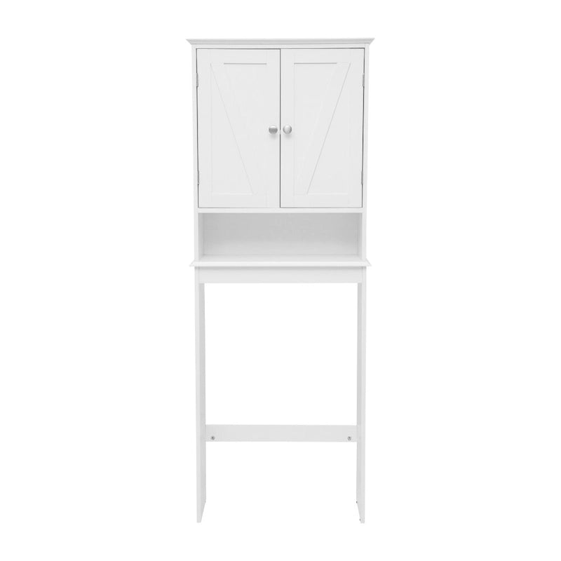 Meuble de rangement pour cabinet de toilette de ferme marron avec 2 étagères