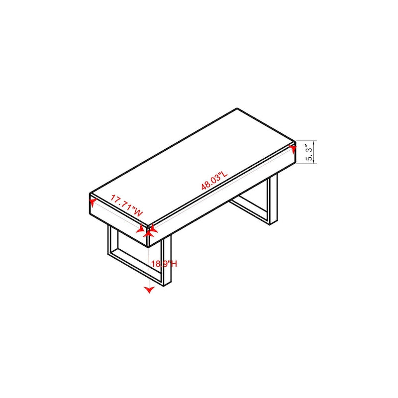 Banc de salle à manger blanc - Banc de salle à manger